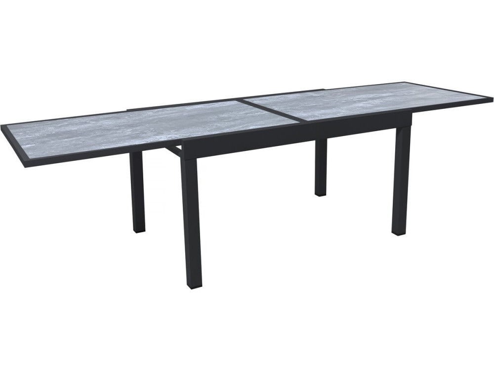 Tavolo da giardino allungabile in alluminio "Lagos" - 140/280 x 90 x 76 cm - Grigio