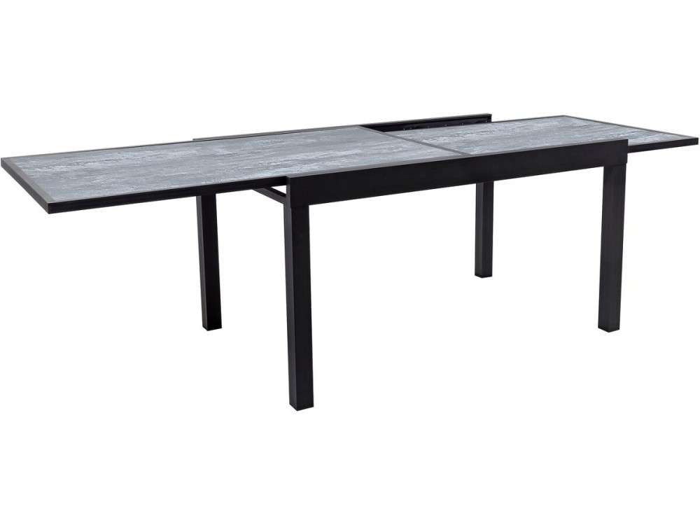 Tavolo da giardino allungabile in alluminio "Lagos" - 140/280 x 90 x 76 cm - Grigio