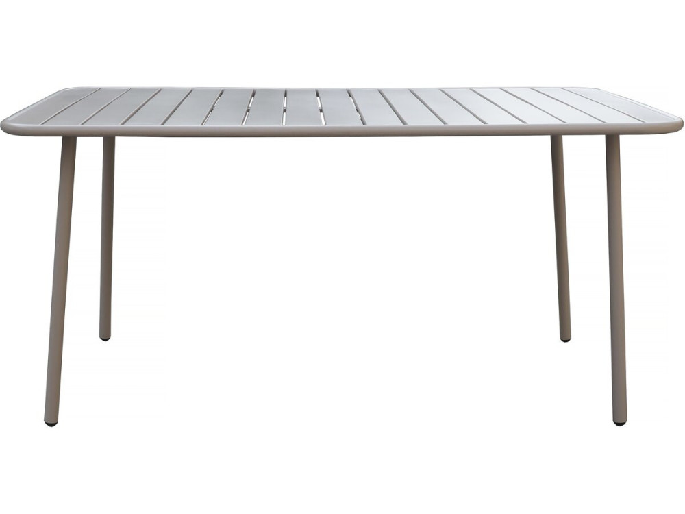 Tavolo da giardino in metallo "Bilbao" - 150 x 90 x 71 cm - Tortora