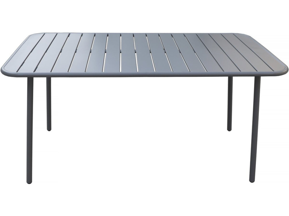 Tavolo da giardino in metallo "Bilbao" - 150 x 90 x 71 cm - Grigio