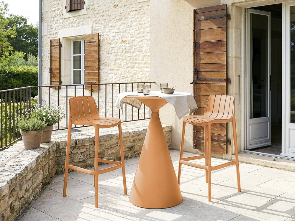 Tavolo bistrot da giardino ⌀80 cm "Néora" - Arancione