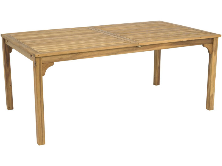 Tavolo da giardino allungabile in legno "Valladolid" 180/240 cm - posti a sedere da 6 a 10 - Marrone