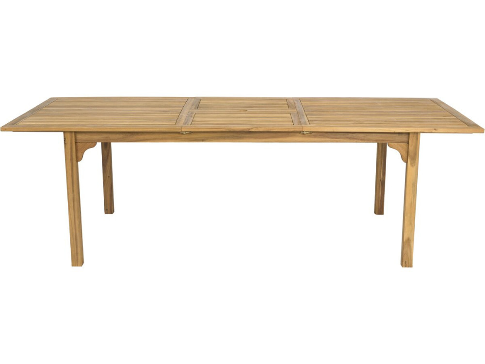 Tavolo da giardino allungabile in legno "Valladolid" 180/240 cm - posti a sedere da 6 a 10 - Marrone