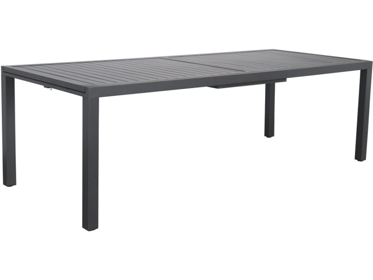Tavolo da giardino allungabile in metallo "Salou" - 240/300 x 100 x 75 cm - Grigio