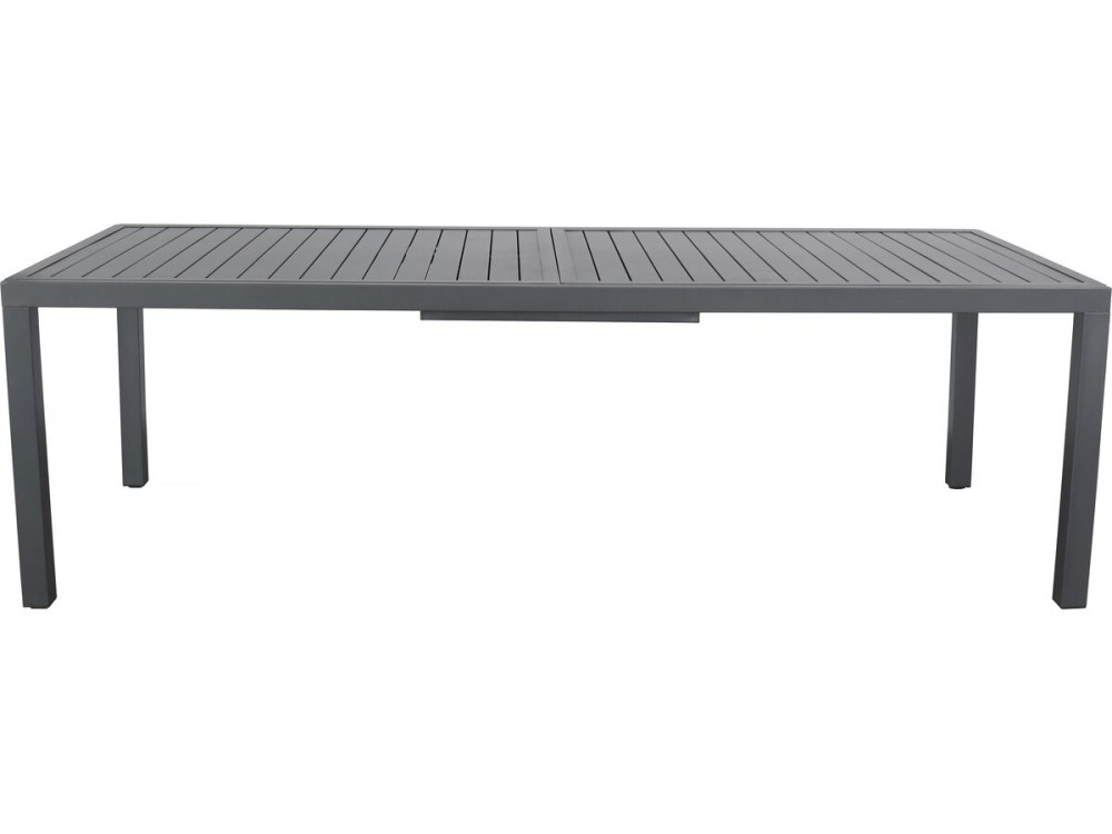 Tavolo da giardino allungabile in metallo "Salou" - 240/300 x 100 x 75 cm - Grigio