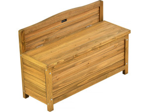 Panchina da giardino in legno "Ben" - 90 x 33 x 60 cm - Marrone