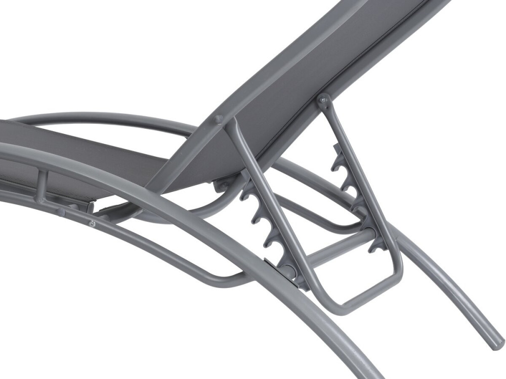 2 lettini in alluminio Beauty - PHOENIX - Grigio scuro / Argentato - set di 2