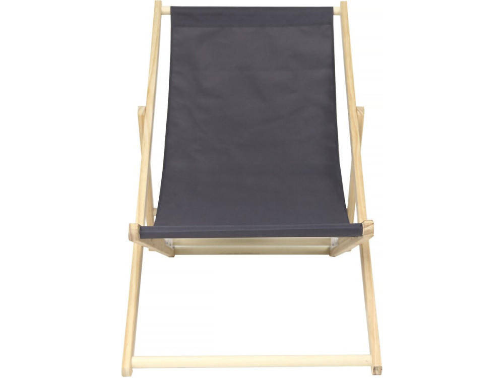 Set di 2 sedie a sdraio in legno "Chilean" - 107 x 56.5 x 81 cm - Grigio