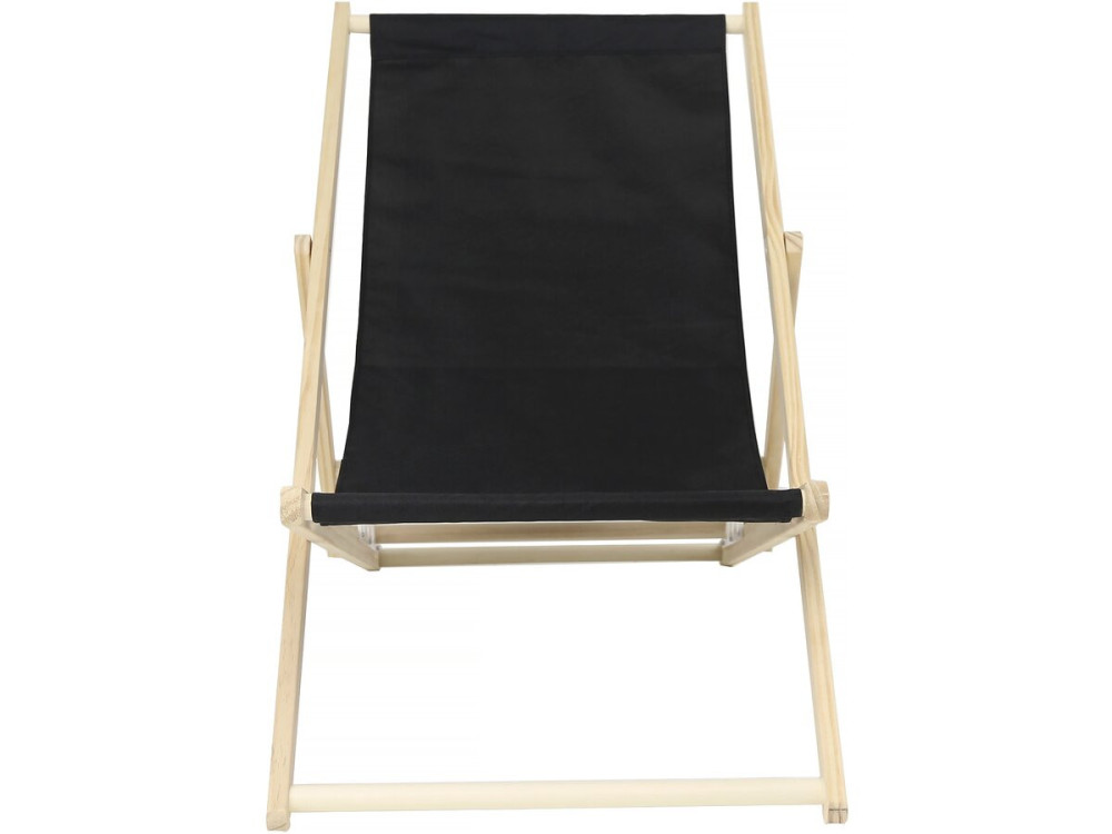 Set di 2 Transat di legno "Chilienne" - Nero