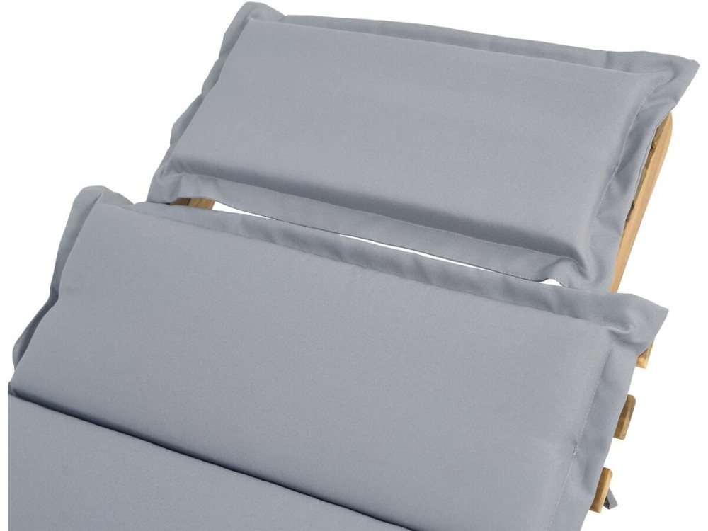 Lettino in legno "Jakarta" con cuscini - Grigio