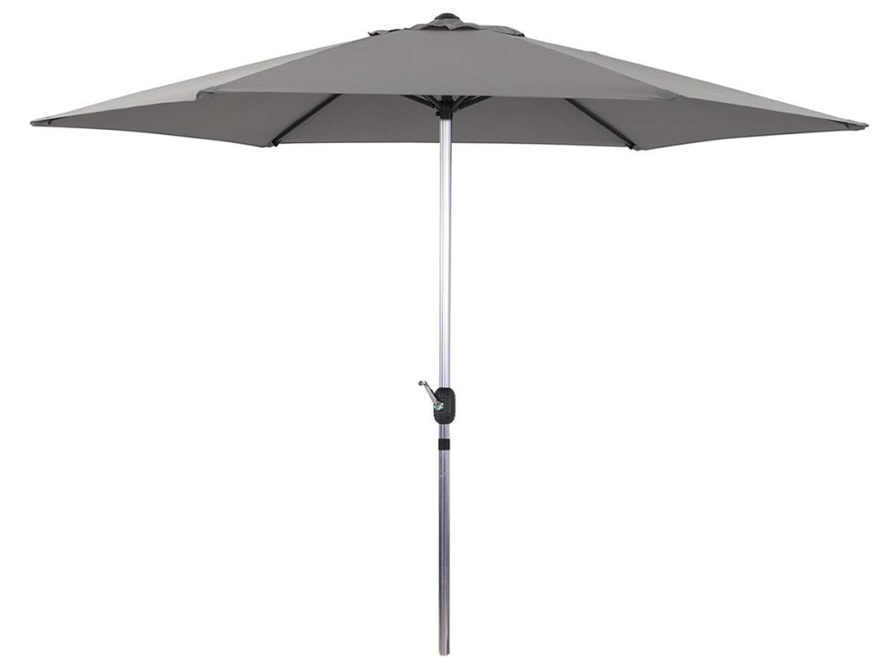 Ombrellone da giardino a palo centrale in alluminio "Sol" - Rontondo  - Ø 3m - Gris
