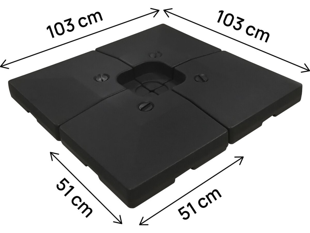 Base per ombrellone da zavvorrare - Set di 4