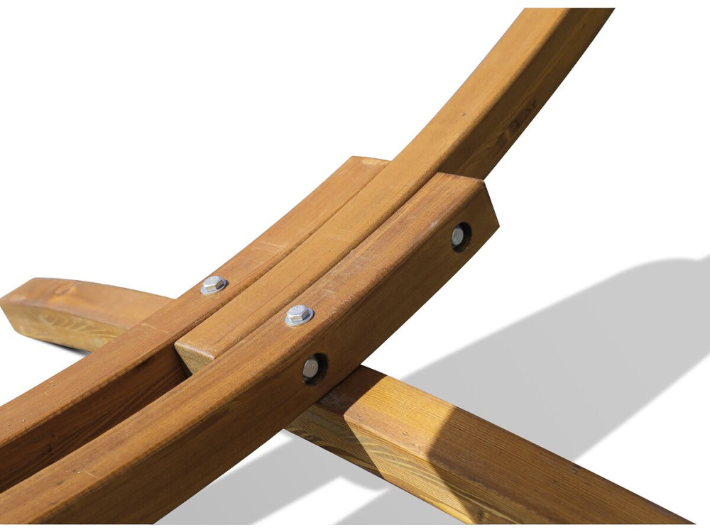 Amaca di legno con tela di cotone "Dallas" - 3 m - Ecru