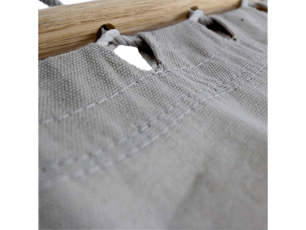 Amaca in legno con tela di cotone "Dallas" - 3 m - Grigio