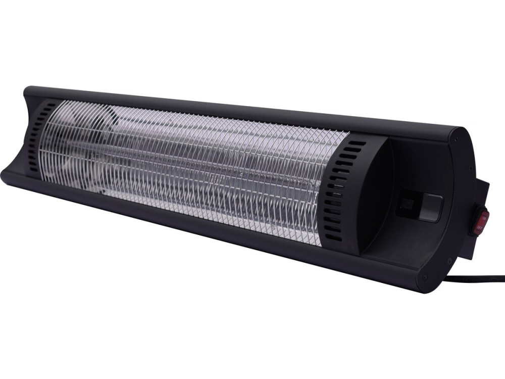 Riscaldatore elettrico radiante in fibra di carbonio "Bola" - 2000W - Nero
