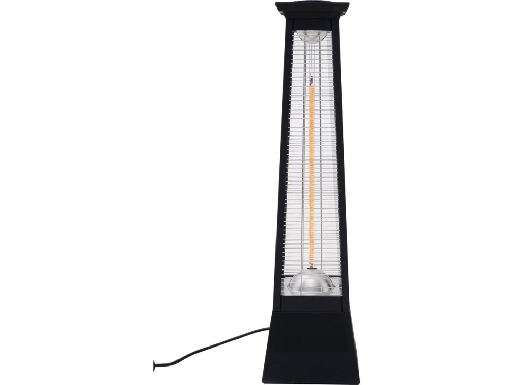 Riscaldatore elettrico radiante in fibra di carbonio "Volcano" - 2000W - Nero