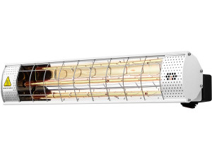 Riscaldatore da terrazza a infrarossi - 2000W - Argento