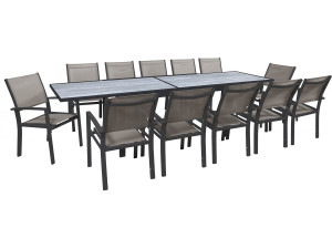 Set da pranzo da giardino estensibile "Lagos" - 200/320 cm - Talpa - 12 posti