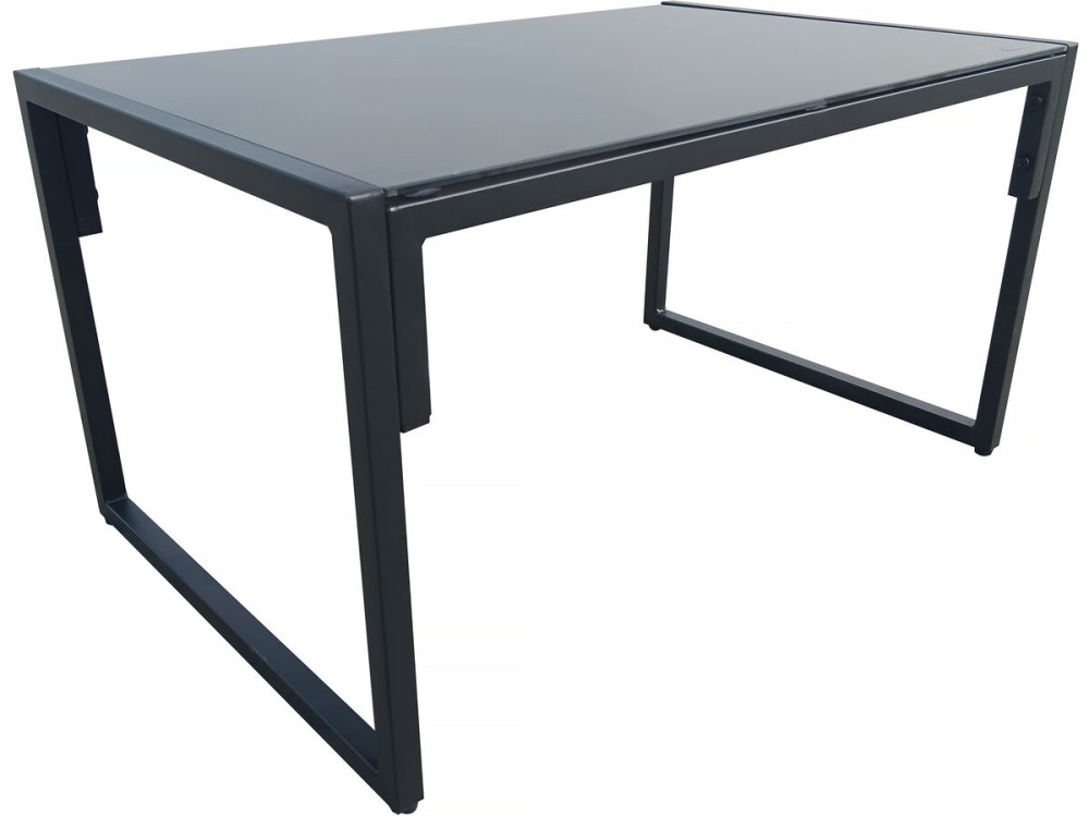 Set di mobili da giardino "Jules" - 4 posti - Grigio/Nero