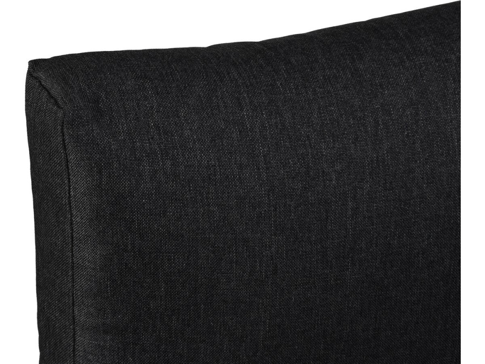 Set di mobili da giardino, divano angolare in finto legno "Liora" - 4 posti - Grigio