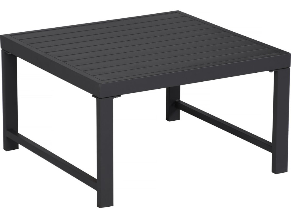 Set di mobili da giardino in metallo "Etna" - 6 posti - Grigio