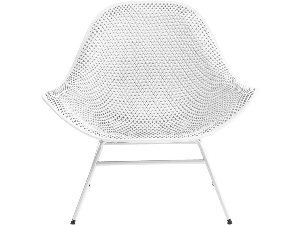 Set di 2 poltrone da giardino "Soléna" con tavolino - Bianco