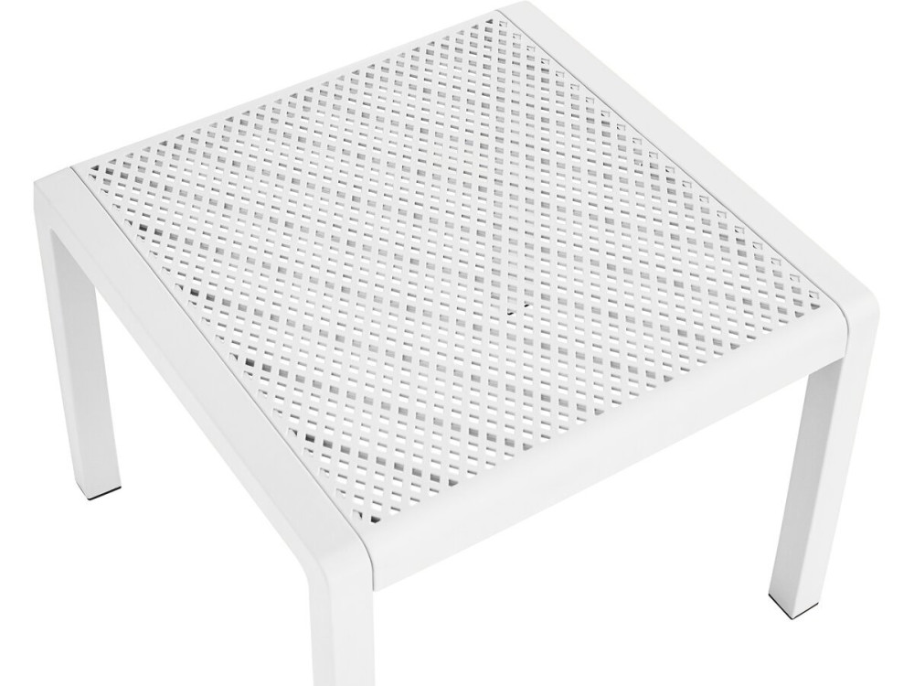 Set di 2 poltrone da giardino "Soléna" con tavolino - Bianco
