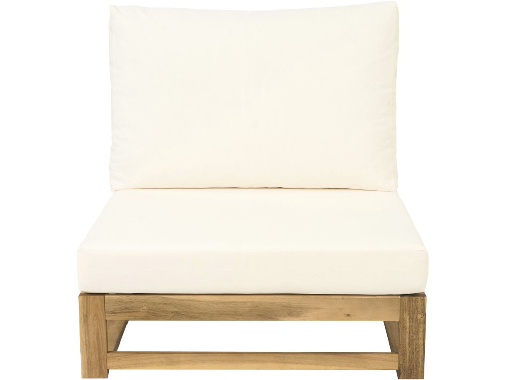 Set di mobili da giardino modulari in legno "Bellingham" con cuscini - 5 posti - Beige