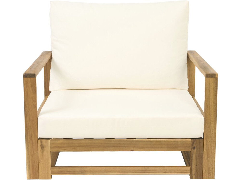 Set di mobili da giardino modulari in legno "Bellingham" con cuscini - 5 posti - Beige