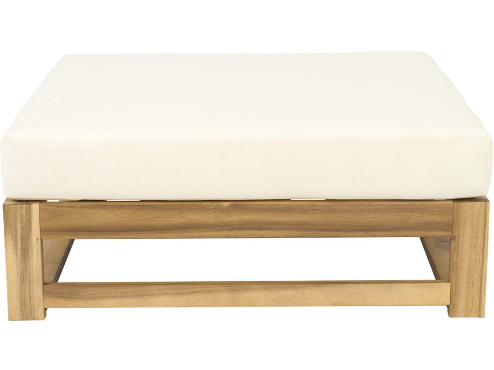 Set di mobili da giardino modulari in legno "Bellingham" con cuscini - 5 posti - Beige