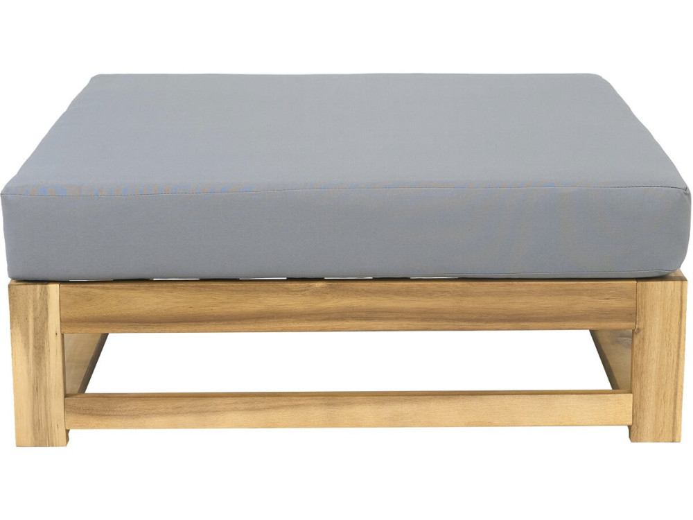 Set di mobili da giardino in legno di acacia con cuscini "Bellingham" - 5 posti - Grigio