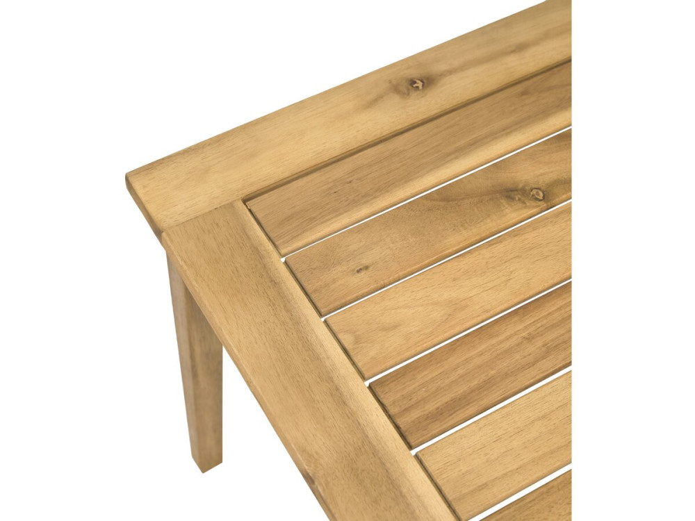 Set di mobili da giardino in legno di acacia con cuscini "Presley" - 4 posti - Beige