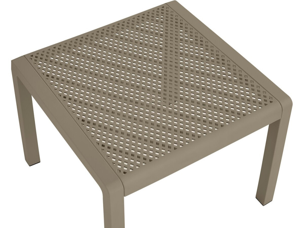 Set di mobili da giardino in metallo e plastica "Céora" - 4 posti - Taupe