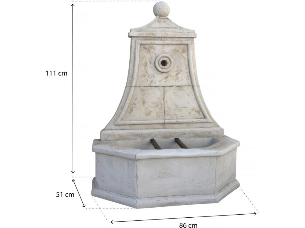 Fontana Baccarat - Pietra ricostituita - 86 x 51 x 111 cm