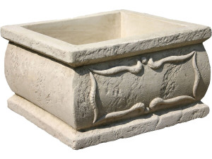 Fioriera "Verona" - in pietra - 50 x 50 x 30 cm