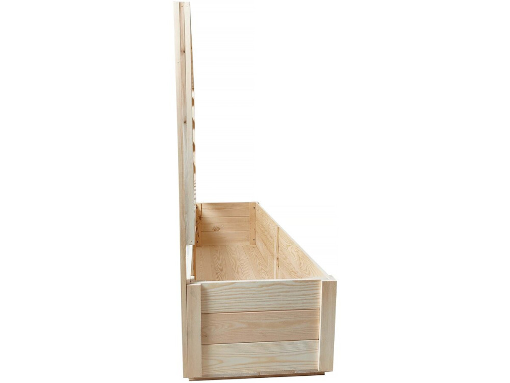 Fioriera in legno con traliccio "Orpin" - 98 x 34 x 104 cm