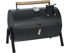 Barbecue a carbonella portatile "Captain" - 42 x 27 x 43 cm - Nero
