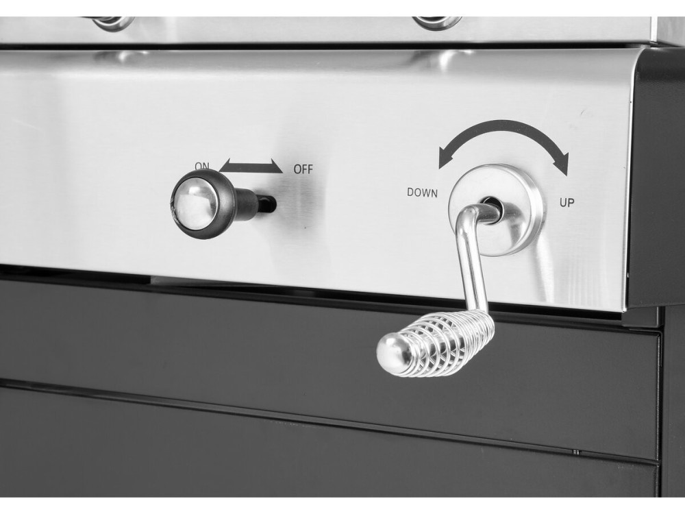 Barbecue "Western" a gas e carbonella 2 in 1 - Nero