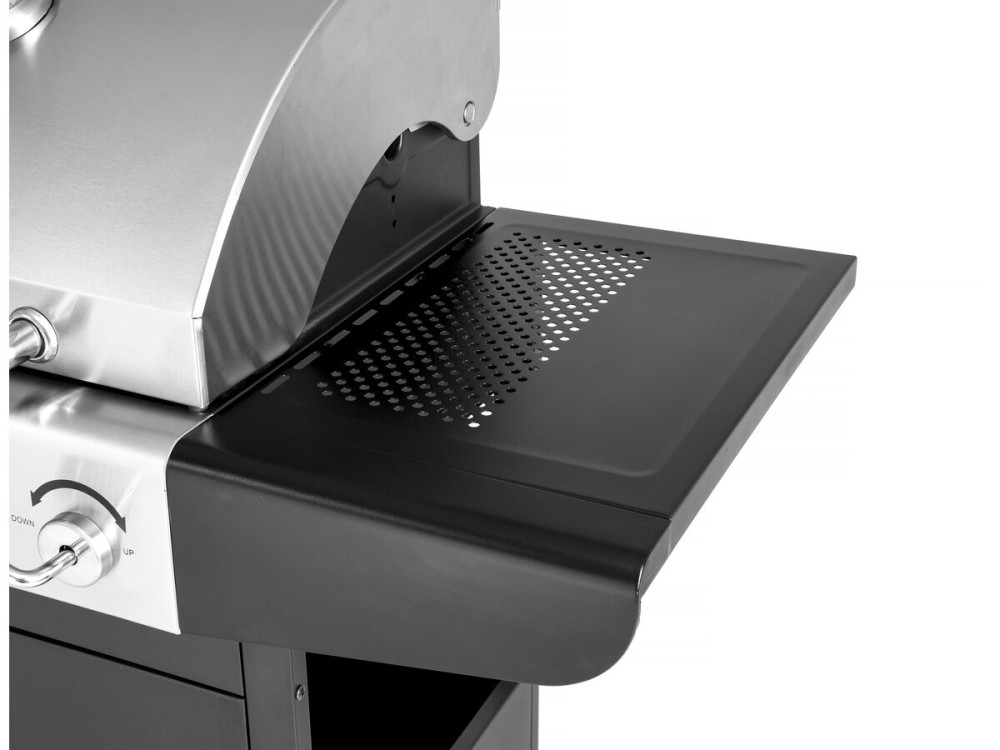 Barbecue "Western" a gas e carbonella 2 in 1 - Nero