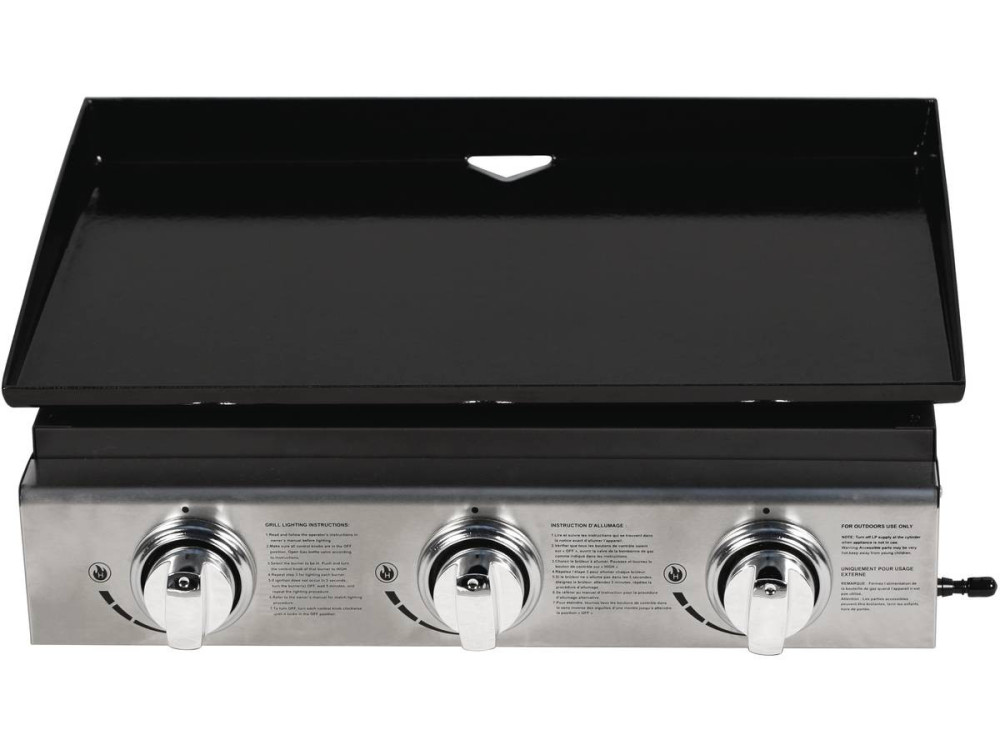 Plancha "Presto 3" - 3 fornelli - 7.5kW - Grigio