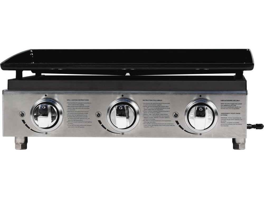 Plancha "Presto 3" - 3 fornelli - 7.5kW - Grigio