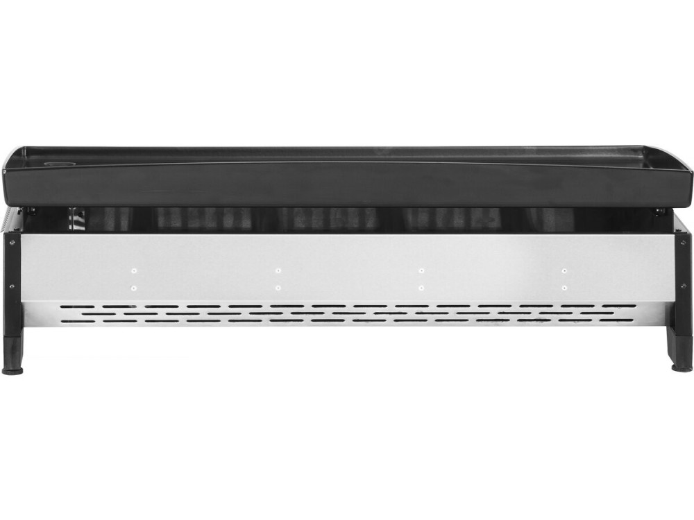 Plancha a gas 4 fuochi "Jolly" - 10 Kw - Grigio