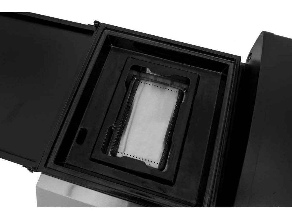 Plancha a gas con coperchio "Rasio" - 7,5 KW - 3 fuochi - Nera