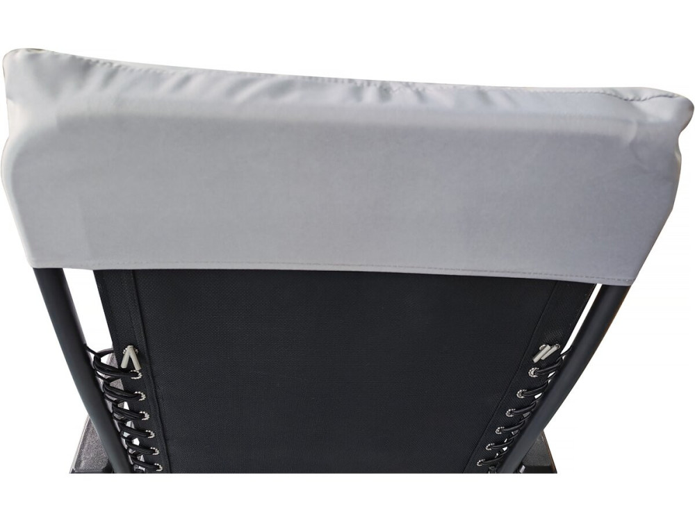Cuscino per poltrona da giardino in tessuto "Romy" - 164 x 52 x 10 cm - Grigio chiaro