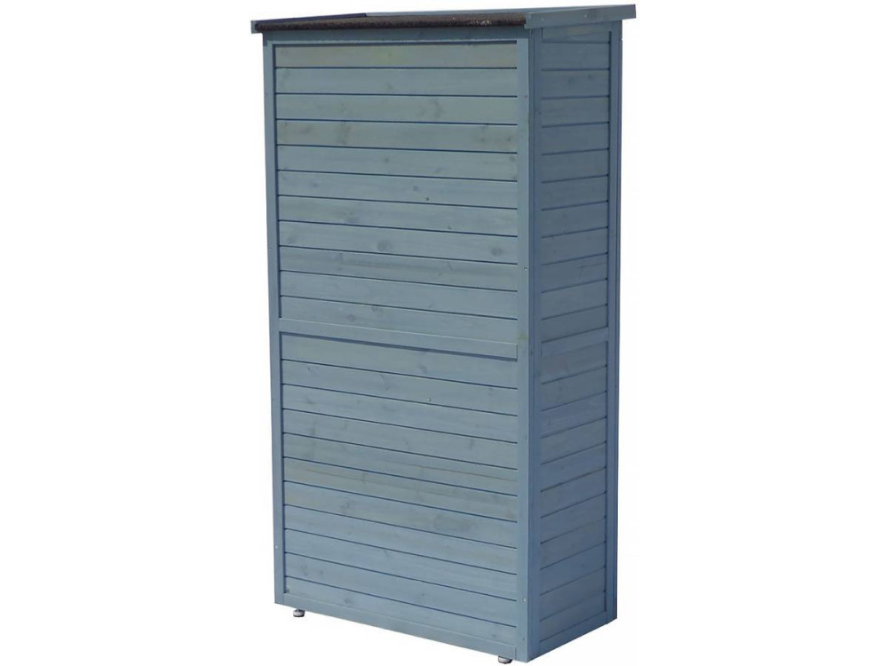 Armadio da giardino SPACE - 87 x 46.5 x 160 cm - Azzurro