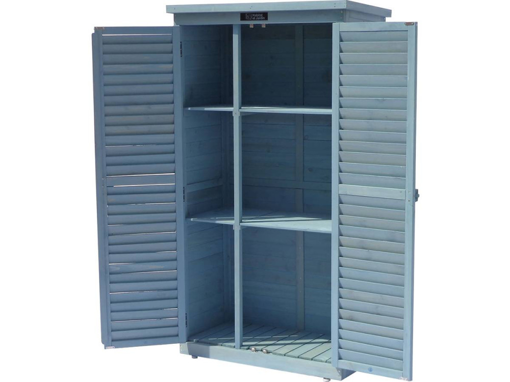 Armadio da giardino "Space" - 87 x 46,5 x 160 cm - Blu cielo