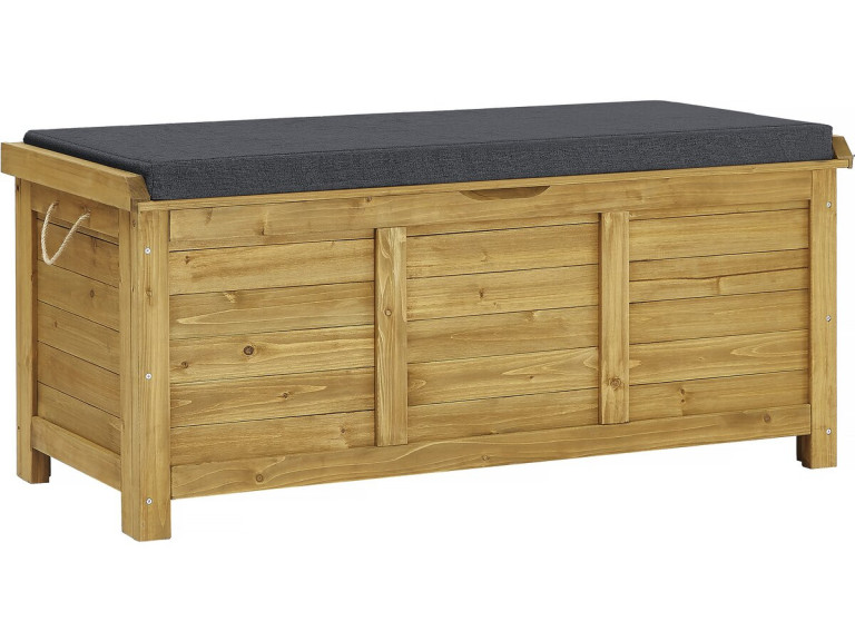 Cassetta da giardino in legno "Gana" - 125 x 60 x 54 cm - Marrone
