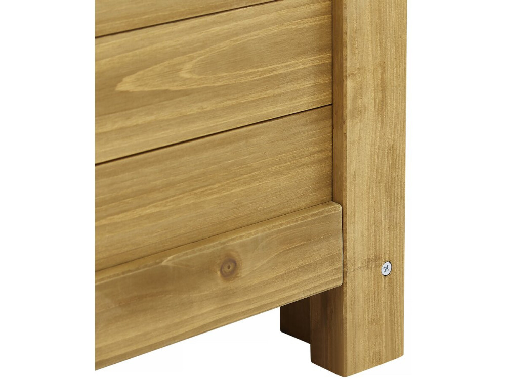 Cassetta da giardino in legno "Gana" - 125 x 60 x 54 cm - Marrone