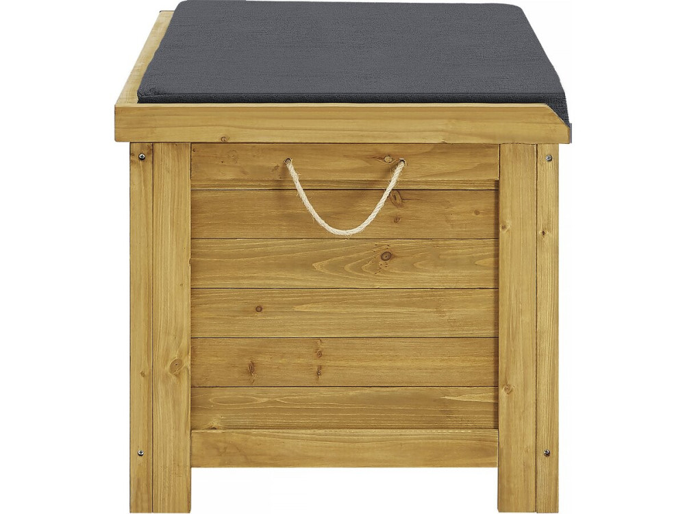 Cassetta da giardino in legno "Gana" - 125 x 60 x 54 cm - Marrone