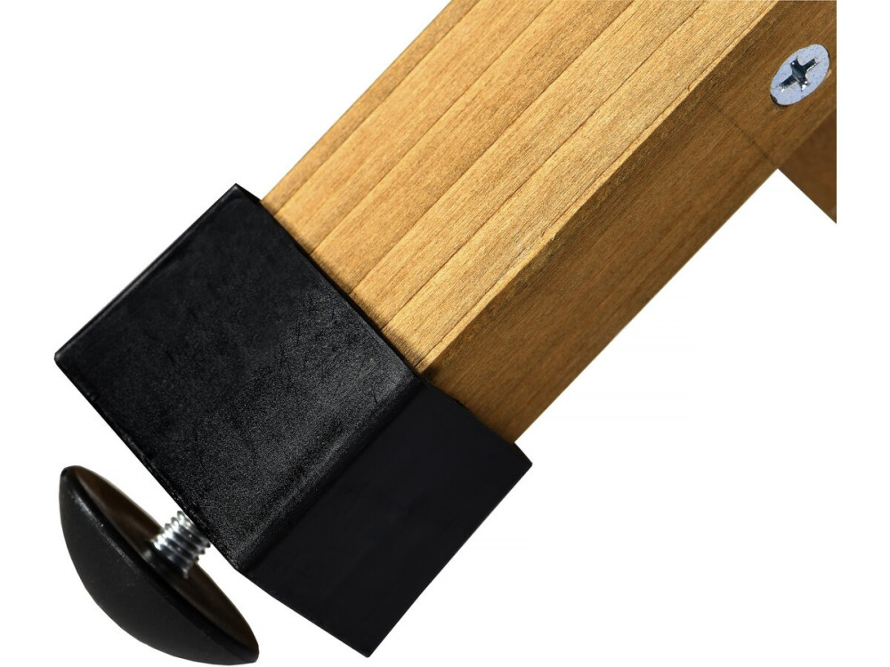 Mobile da giardino in legno con rotelle "Alexia" - 66 x 41 x 101 cm - Marrone